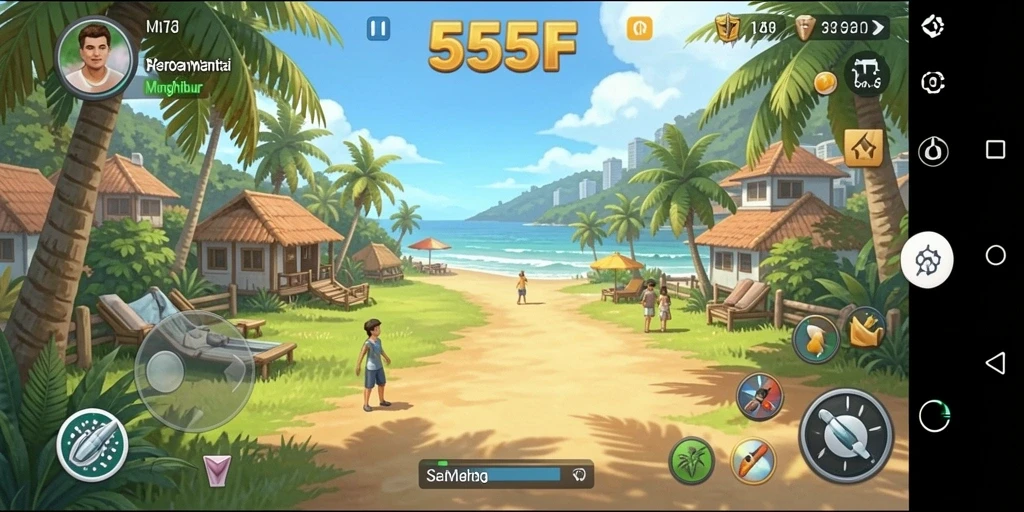 Menampilkan gameplay santai yang menarik dari 555F.