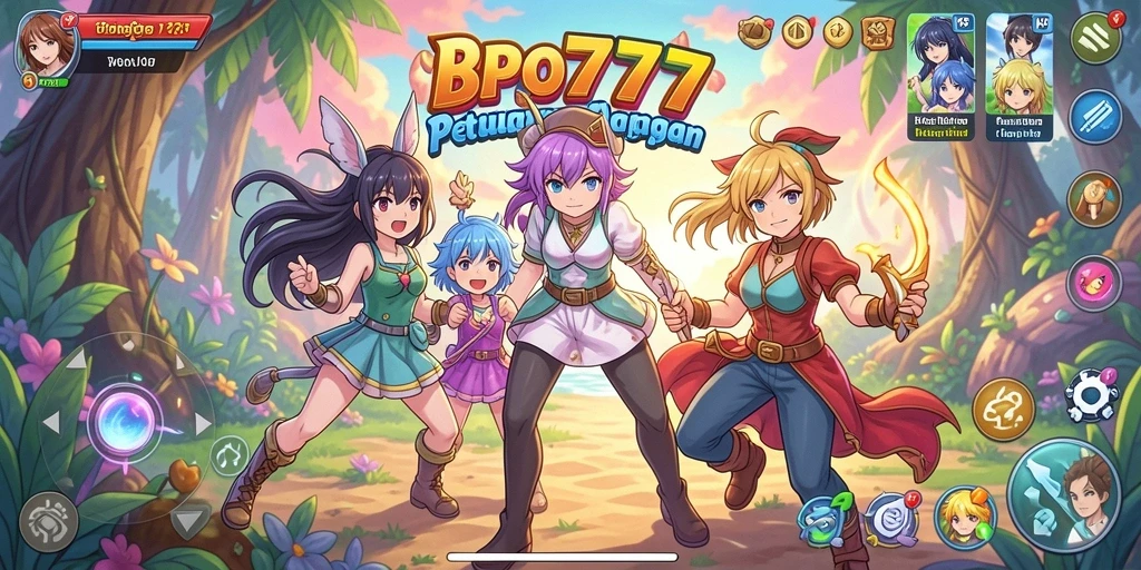 Tampilan gameplay menakjubkan dalam BPO777, penuh aksi dan warna.
