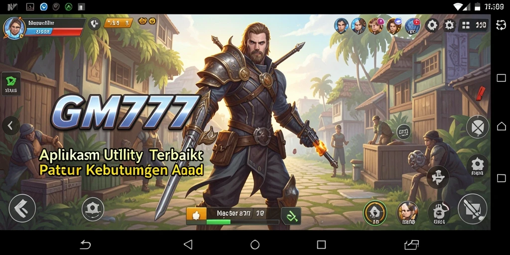 Screenshot utama GM777 memperlihatkan antarmuka yang intuitif dan berbagai fitur yang tersedia.