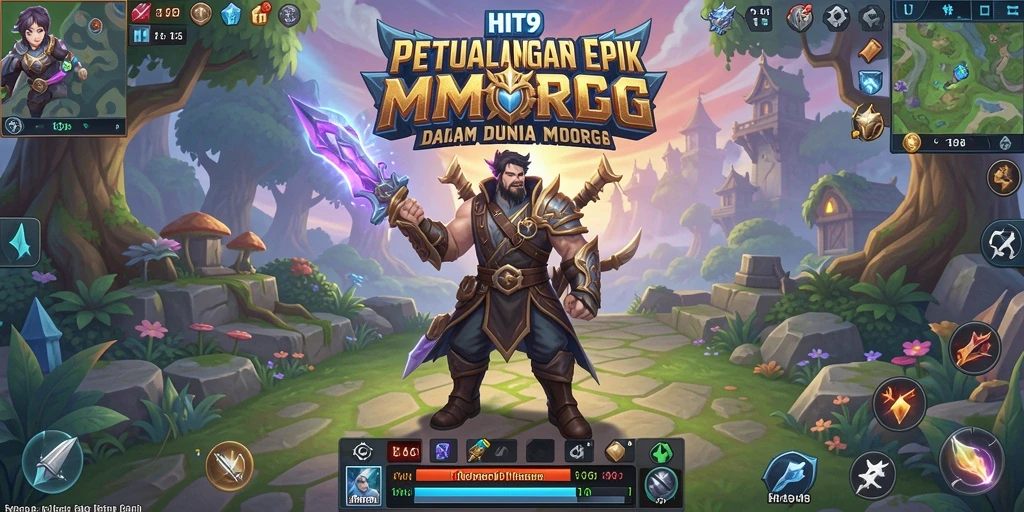 Screenshot menampilkan pertarungan epik di dunia HIT9.