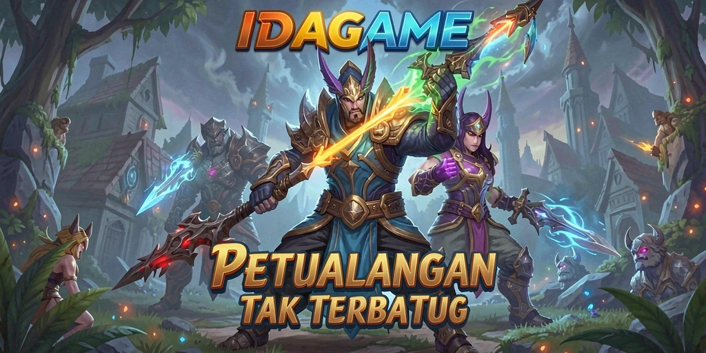 Screenshot IDAGAME menampilkan pertarungan epik dalam dunia ARPG.