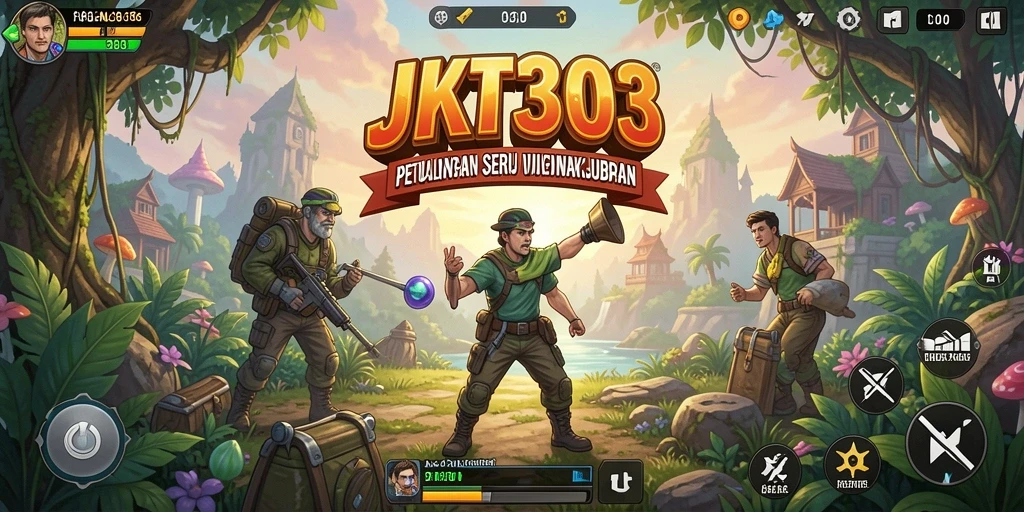 Menampilkan gameplay seru dalam petualangan JKT303 dengan grafis menawan.