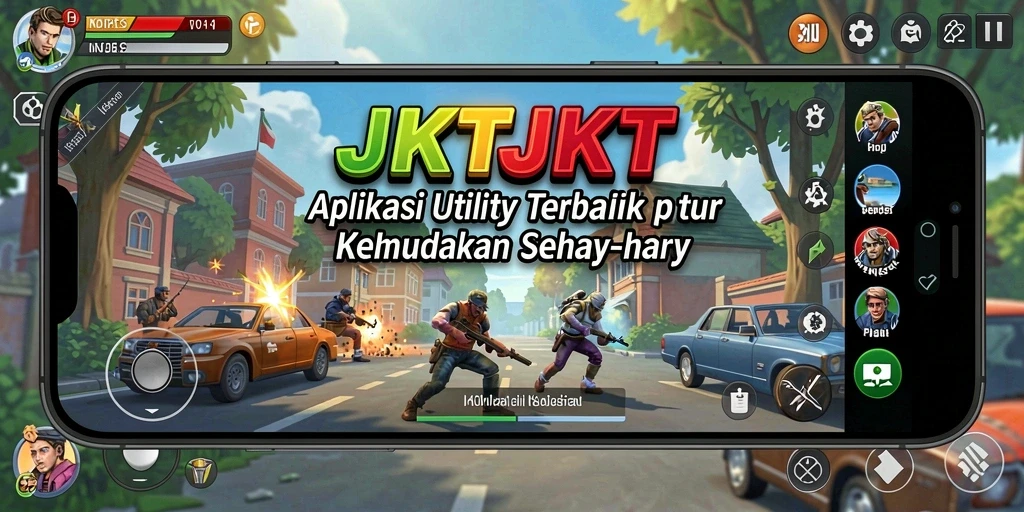 Tampilan antarmuka utama JKTJKT yang intuitif dan sederhana.