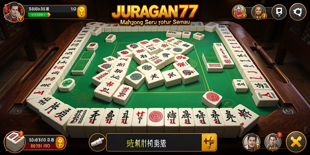Gameplay seru JURAGAN77 dengan tantangan Mahjong yang mendebarkan.