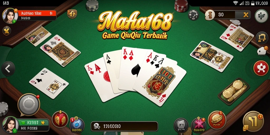 Screenshot utama MAHA168 dengan gameplay QiuQiu yang seru.