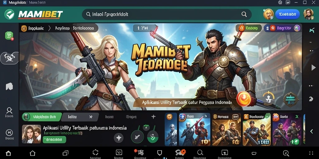 Tampilan antarmuka MAMIBET yang intuitif dan menarik.