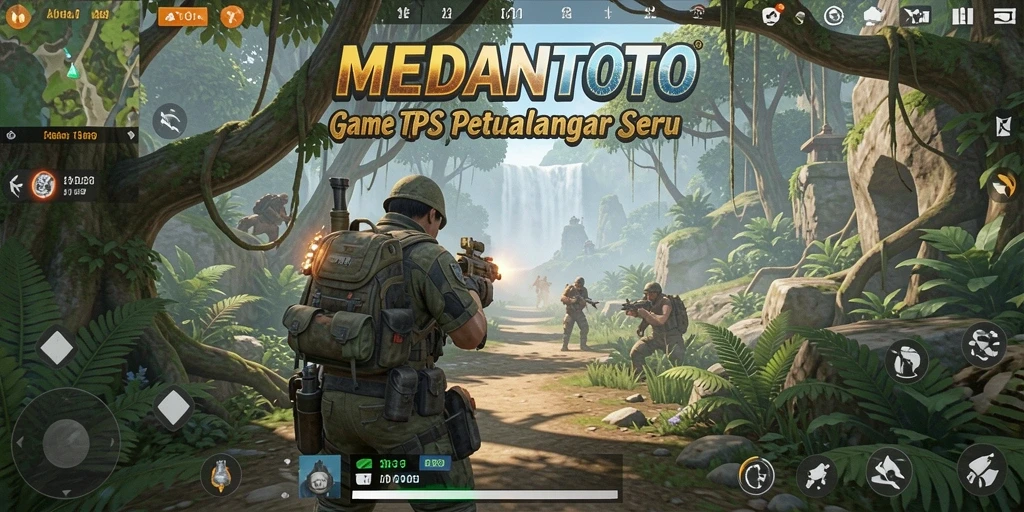 Gameplay seru MEDANTOTO saat pemain bertempur di medan perang.