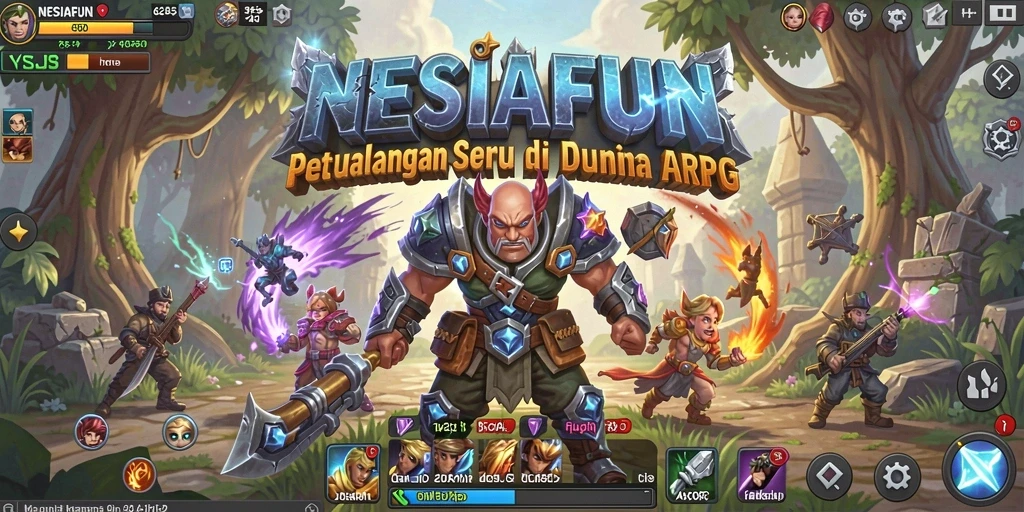 Screenshot gameplay di NESIAFUN menunjukkan aksi pertarungan yang mendebarkan.