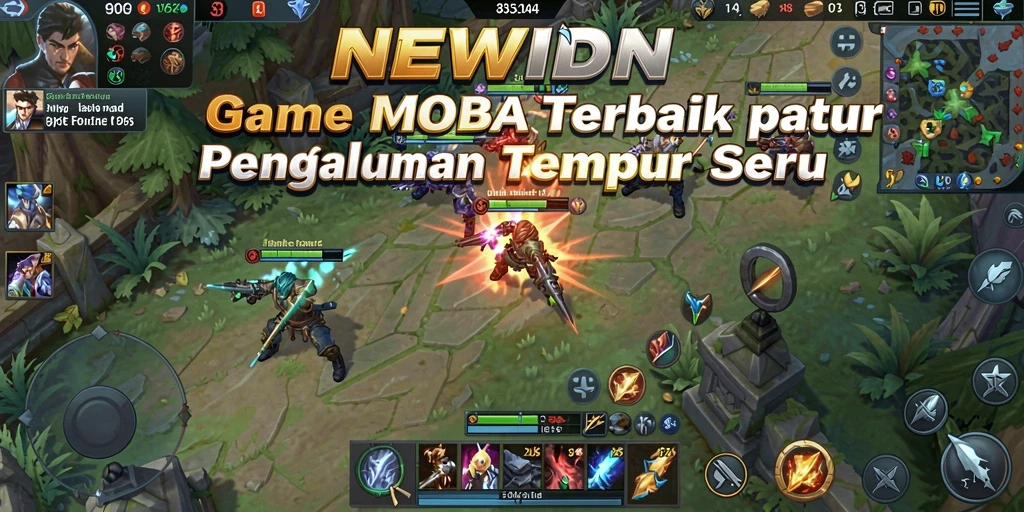 Screen capture gameplay yang memukau dari <strong>NEWIDN</strong> dalam aksi MOBA.