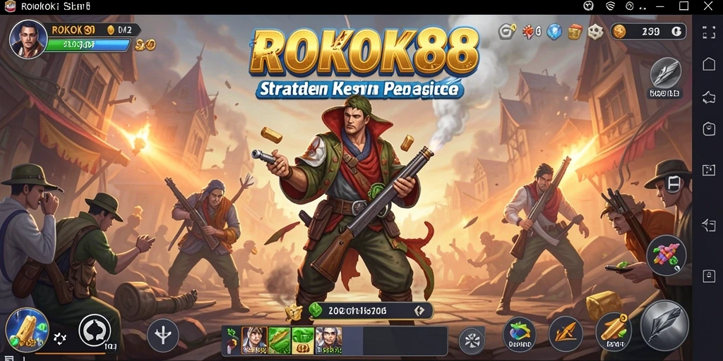 Tampilan gameplay seru di ROKOK88 dengan strategi yang mendalam.
