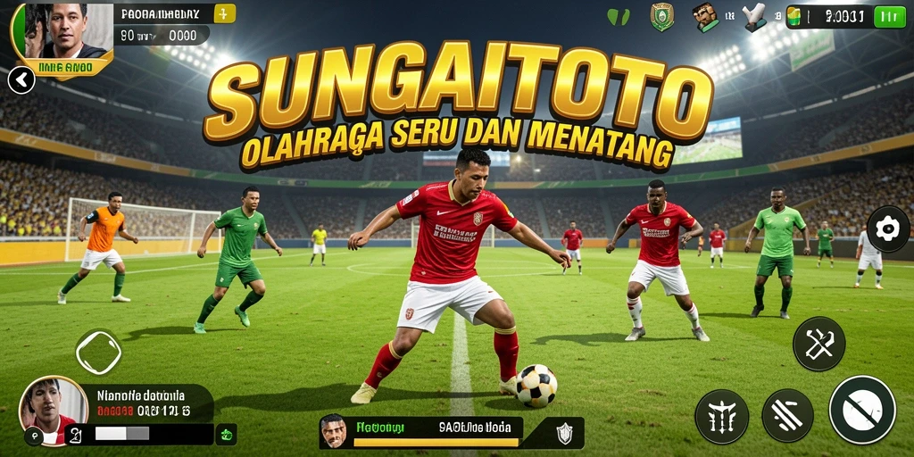 Tampilan gameplay olahraga yang mengasyikkan di SUNGAITOTO.