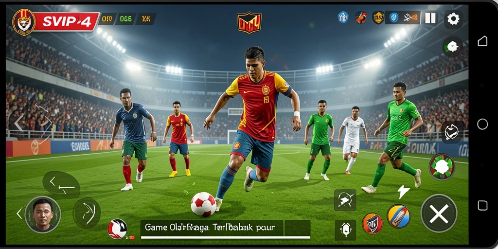Tampilan gameplay SVIP4 yang dinamis dan seru bagi para penggemar olahraga.