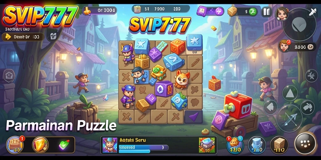 Tampilan gameplay SVIP777 yang menarik dan penuh tantangan Puzzle.